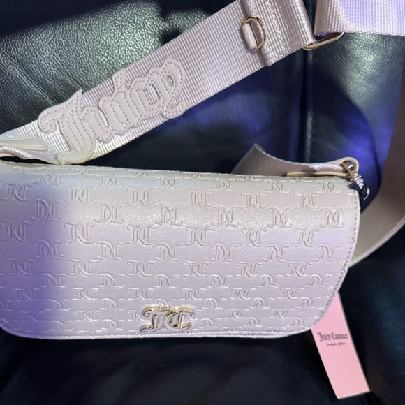Juicy Couture Handbags - Juicy Couture Embossed Crossbody Bag in Cream NWT